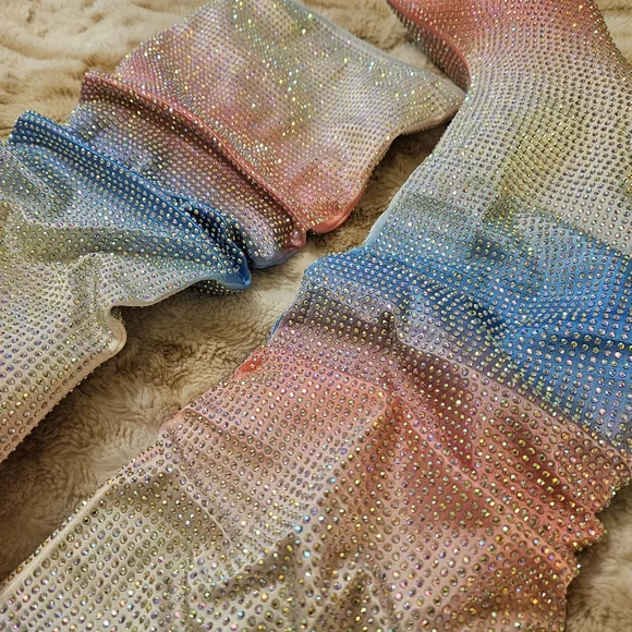 SOLD Rhinestone Boots Size US 9.5 - Picture 3 of 5